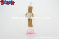 5.5 &amp;quot;Plush Bayi Pacifier Clip Brown Monyet Pacifier Holder Clip