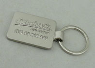 2.5mm Auto Promosi Keychain Zinc Alloy Die Casting Dengan Misty Silver Plating