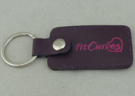 Kurva Fit Personalized Kulit Key Chains 2,5 mm Dengan Dimasukkan Sepotong