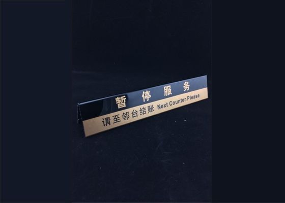 L Shape Batal Acrylic Sign Holder, Acrylic Tabel Tenda Pemegang Untuk Toko