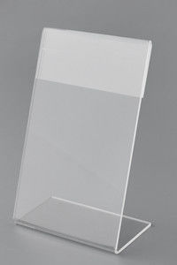 Tabletop Batal Acrylic dinding Sign Holder gunung, meja Jenis Sign Holder