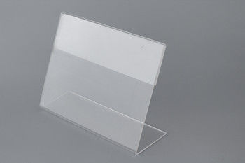 Batal Acrylic menu Sign Pemegang Untuk Toko Display, tahan Cuaca