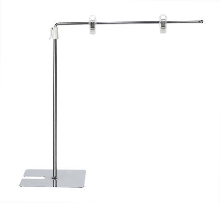 A3, A4 POS Standing Retail Sign Holder Clip, 300-500mm Sesuaikan Tinggi
