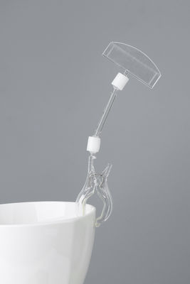 POP Clear Card Plastik Klip Masuk Pemegang In Store Toko Display Systems