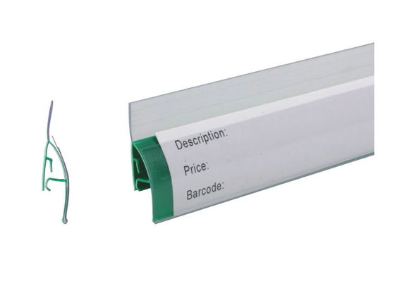 Plastik label pemegang Harga pemegang display Toko Dan Supermarket Harga Menampilkan Dua Kanal PVC Pemegang Label 31.232