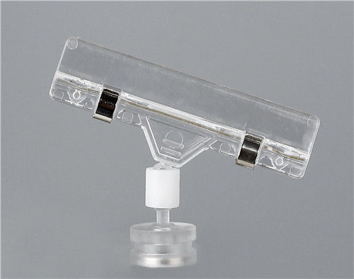 Magnetik Basis Iklan POP Tampilan Clip dengan 30mm Clip, Transparan