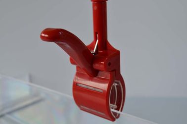 ABS POP Harga Tag Holder Clip, Shelf Supermarket Klip Untuk Iklan