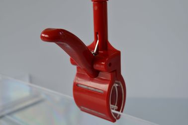 ABS POP Harga Tag Holder Clip, Shelf Supermarket Klip Untuk Iklan