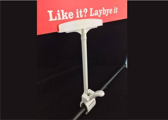 Putih Thumb Harga Tag Holder Clip Plastik ABS untuk Rak di Shopping Mall