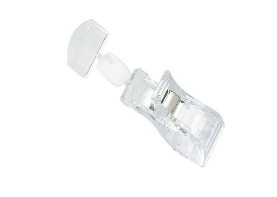 Department store Pop Polycarbonate klip Retail Masuk Pemegang dengan 31.273 pegas baja