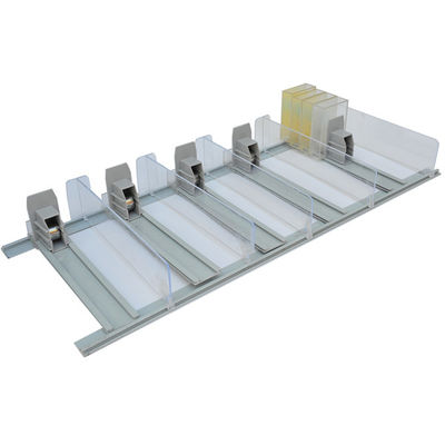 Disesuaikan Ukuran Sign Retail Pemegang, Rokok Shelf Pendorong Untuk Supermarket / Toko Retail