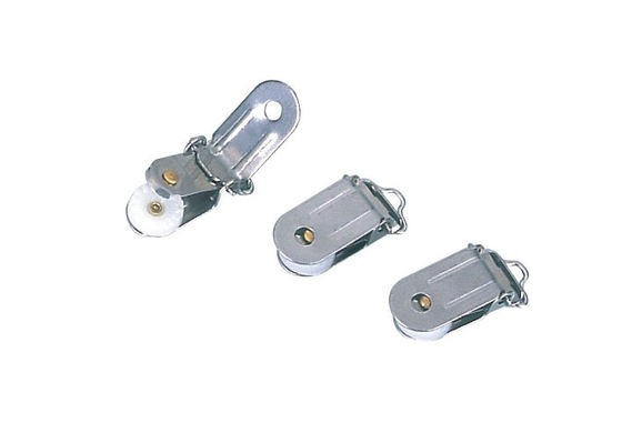 Konferensi Stainless logam stainless atas flip tergantung pemegang kartu ID, nama Badge Holder Clip 30.278