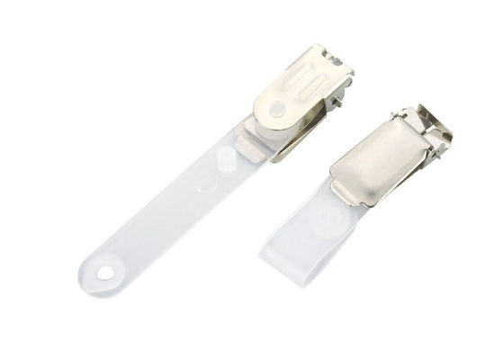 Badge Holder Clip Ekonomi klip disesuaikan logam pemegang kartu nama ID Badge Holder Clip dengan tali PE 30.285