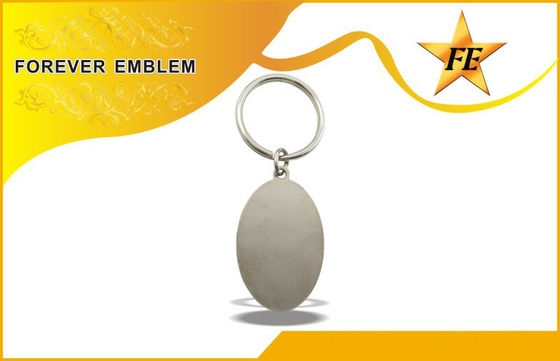 Hadiah Bisnis Gantungan kunci promosi Rendah-Lead Nickel Gratis Plating Logam