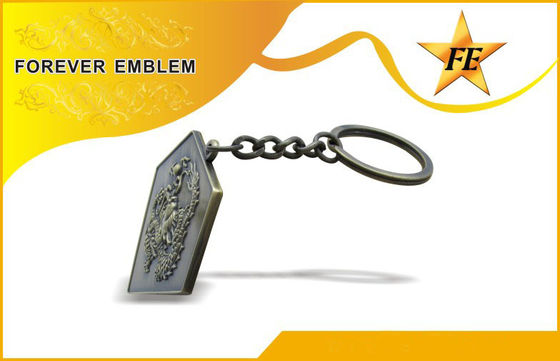 Rendah Kadmium Zinc Alloy Promosi gantungan kunci / keyring Dengan Custom Desain