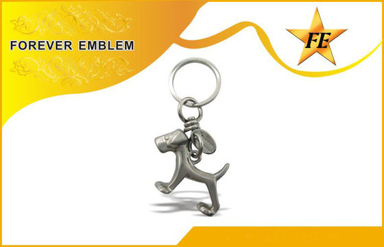 Stainless Besi, Aluminium 3D logam Promosi Gantungan kunci Dengan Antique Plating Finish