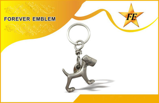 Stainless Besi, Aluminium 3D logam Promosi Gantungan kunci Dengan Antique Plating Finish