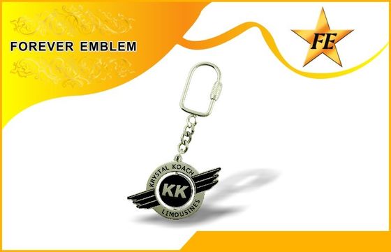 Zinc Alloy Kustom Logam Promosi Gantungan kunci Dengan Nickle Plating