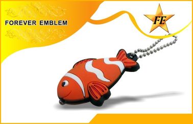 Beracun promosi kunci rantai Soft PVC 3D Custom dengan cahaya