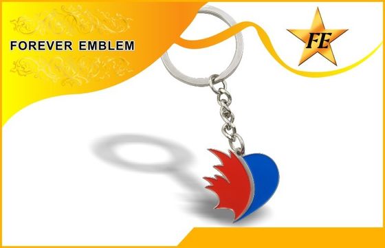 Paduan seng gantungan kunci promosi logam Enamel lembut untuk tujuan promosi