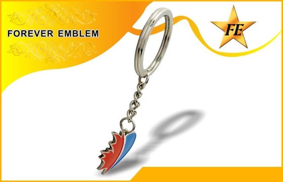 Paduan seng gantungan kunci promosi logam Enamel lembut untuk tujuan promosi