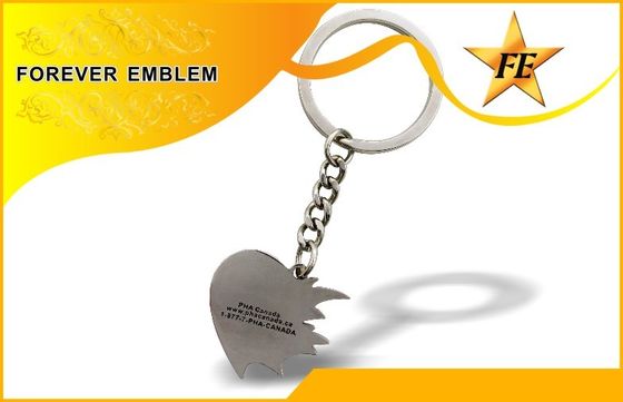 Paduan seng gantungan kunci promosi logam Enamel lembut untuk tujuan promosi