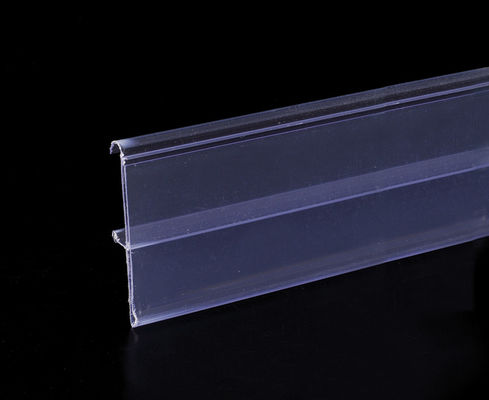 Non-beracun Aluminium Tampilan Rail Colorful Plastik data Strip untuk Shelf