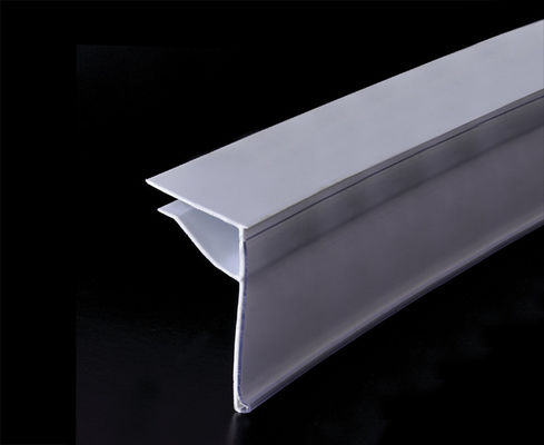 Kustom Supermarket Plastik Shelf data strip Label Holder, Putih
