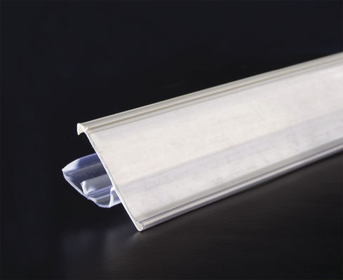 Eco-friendly Kustom Plastik Shelf data strip untuk Supermarket, White