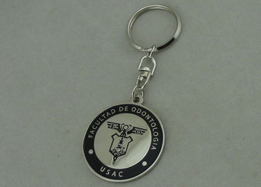 USAC Kuningan Stamped Imitasi Sulit Enamel Promosi Nikel Keychain Zinc Alloy