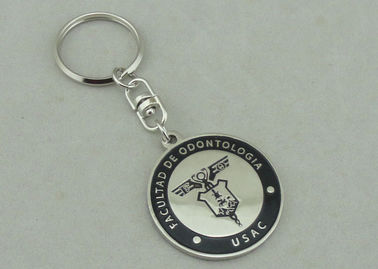 USAC Kuningan Stamped Imitasi Sulit Enamel Promosi Nikel Keychain Zinc Alloy