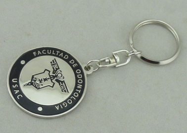USAC Kuningan Stamped Imitasi Sulit Enamel Promosi Nikel Keychain Zinc Alloy