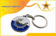 Nikel Plating Personalized Key Chains Enamel lunak Logam Untuk Sport Club