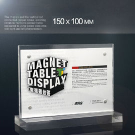 Magnetik Retail Batal 8,5 x 11 Acrylic Sign Holder Untuk Tampilan Dalam Hotel