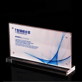 Magnetik Retail Batal 8,5 x 11 Acrylic Sign Holder Untuk Tampilan Dalam Hotel