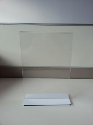 Restaurant Batal Acrylic Sign Holder menu Berdiri Plexiglass Label Pemegang