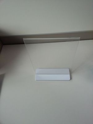 Restaurant Batal Acrylic Sign Holder menu Berdiri Plexiglass Label Pemegang
