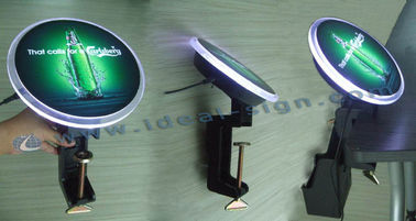 Acrylic Budweiser Bar Top Pembuka Botol Dengan Light Up Display Kustom