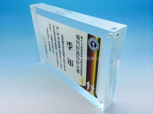 Plexiglass Batal 11 x 17 Acrylic Sign Pemegang Dinding Untuk Penayangan Iklan