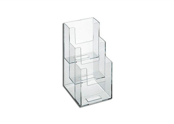3 Tier Batal Brosur Racks, Wall Mount Magazine Rack