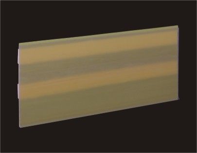 Ekstrusi plastik Shelf Tag Pemegang Plastik data Strip dengan Tape Adhesive
