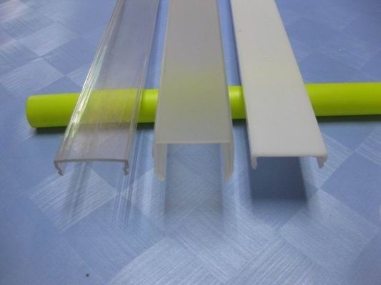 plastik diekstrusi transparan membentuk supermarket / toko PVC Strip Data