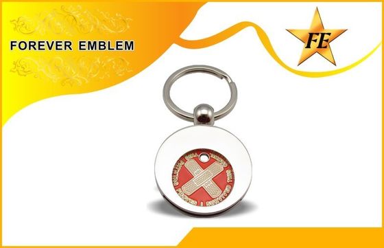 Supermarket Trolley koin keyring dan Coin Holder Keychain dengan Kustom LOGO
