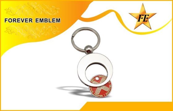 Supermarket Trolley koin keyring dan Coin Holder Keychain dengan Kustom LOGO
