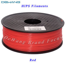 Red 3.0mm HIPS 3D Filament Untuk Printer UP / Mendel Plastik Karet Consumables