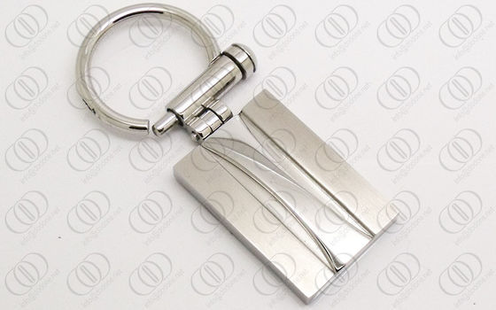 Dipoles Pemegang Nada Stainless Steel Keychain Dengan Struktur Screw, gantungan kunci engravable