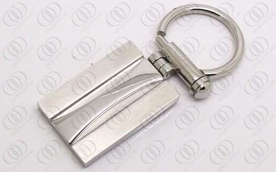 Dipoles Pemegang Nada Stainless Steel Keychain Dengan Struktur Screw, gantungan kunci engravable