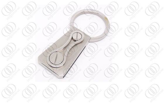 Sekrup 316L Stainless Steel Keychain Gantungan Kunci Dengan Brushed dan Finish Dipoles