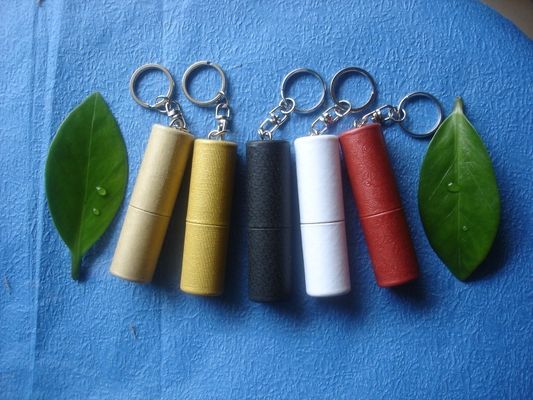 Promosi Keychain putar Kertas USB Flash Drive dengan 4GB / 8GB / 16GB