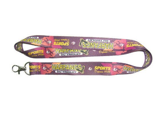 Harfangs Heat Transfer Printing Promosi Lanyards, Customised Lanyards Dengan Logam Hook